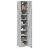 Armoire de rangement mince sonoma gris 40x42,5x225 cm