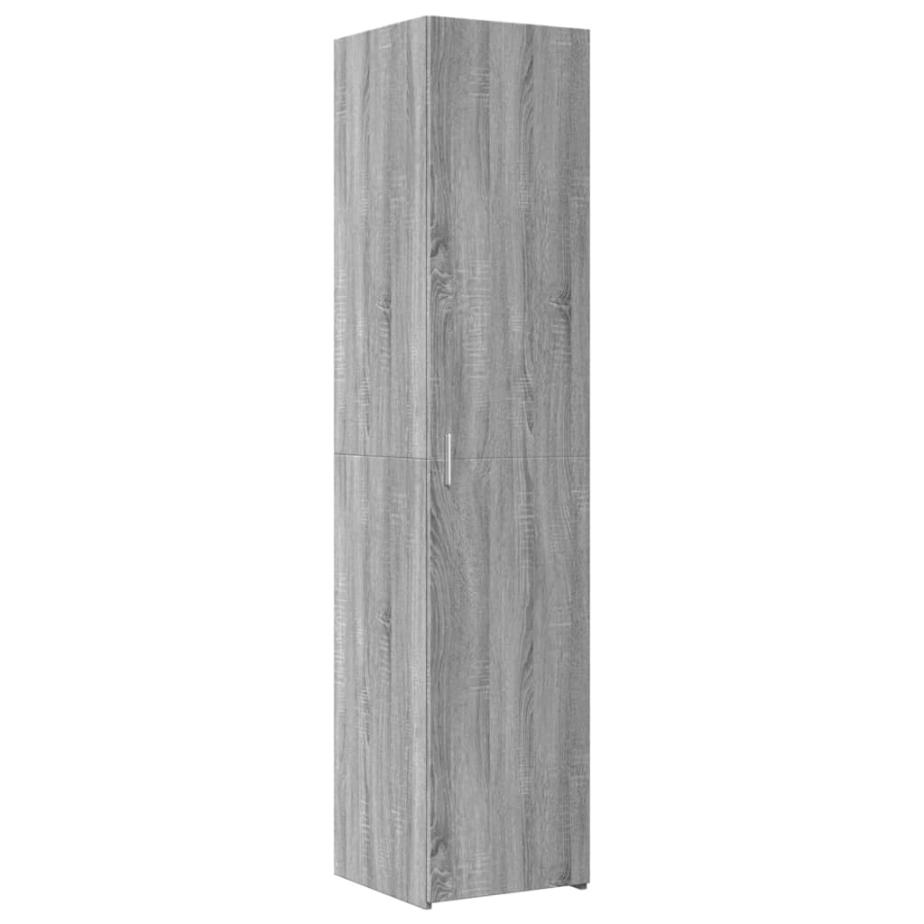 Armoire de rangement mince sonoma gris 40x42,5x225 cm