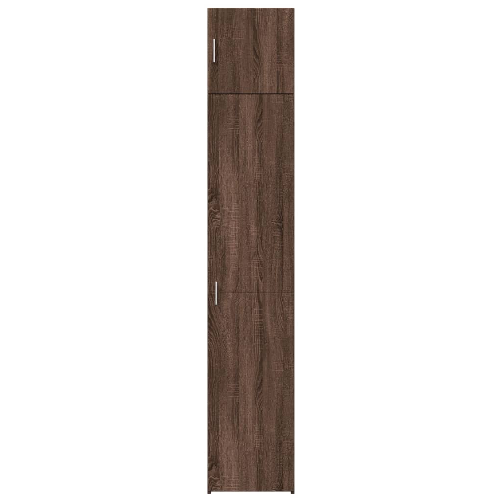 Armoire de rangement mince chêne marron 40x42,5x225 cm