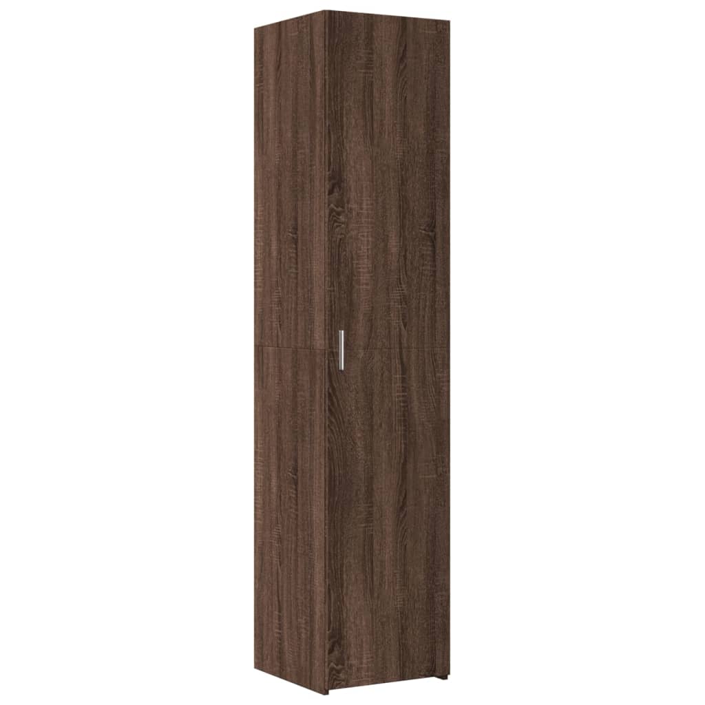 Armoire de rangement mince chêne marron 40x42,5x225 cm