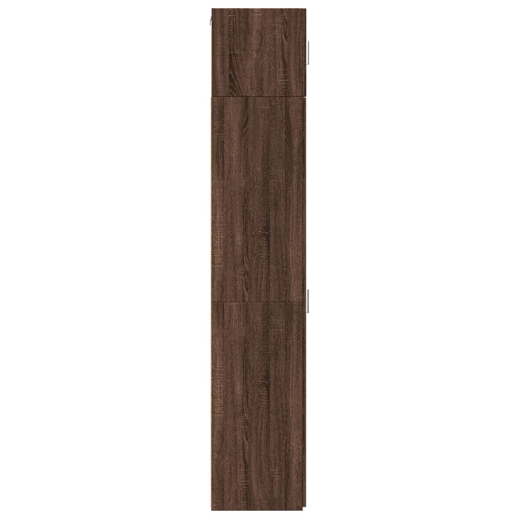 Armoire de rangement mince chêne marron 40x42,5x225 cm