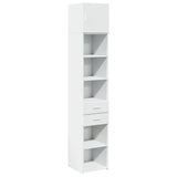 Armoire de rangement mince blanc 40x42,5x225 cm