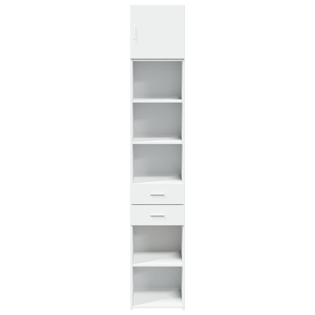 Armoire de rangement mince blanc 40x42,5x225 cm