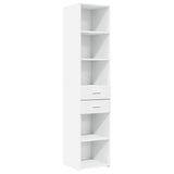 Armoire de rangement mince blanc 40x42,5x225 cm