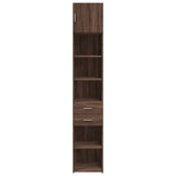 Armoire de rangement mince chêne marron 40x42,5x225 cm