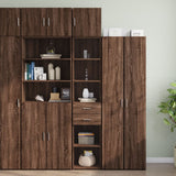 Armoire de rangement mince chêne marron 40x42,5x225 cm