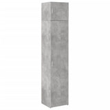 Armoire de rangement mince gris béton 45x42,5x225 cm