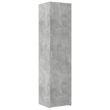 Armoire de rangement mince gris béton 45x42,5x225 cm