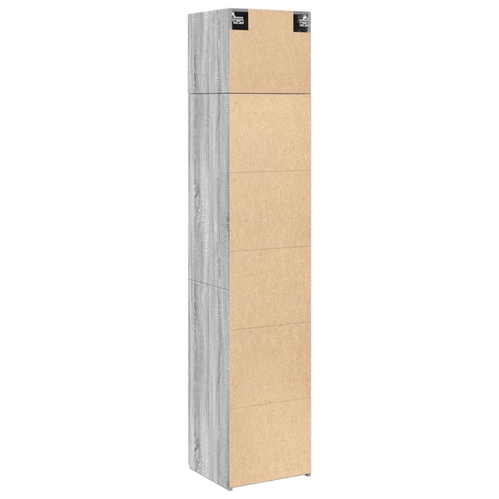 Armoire de rangement mince sonoma gris 45x42,5x225 cm