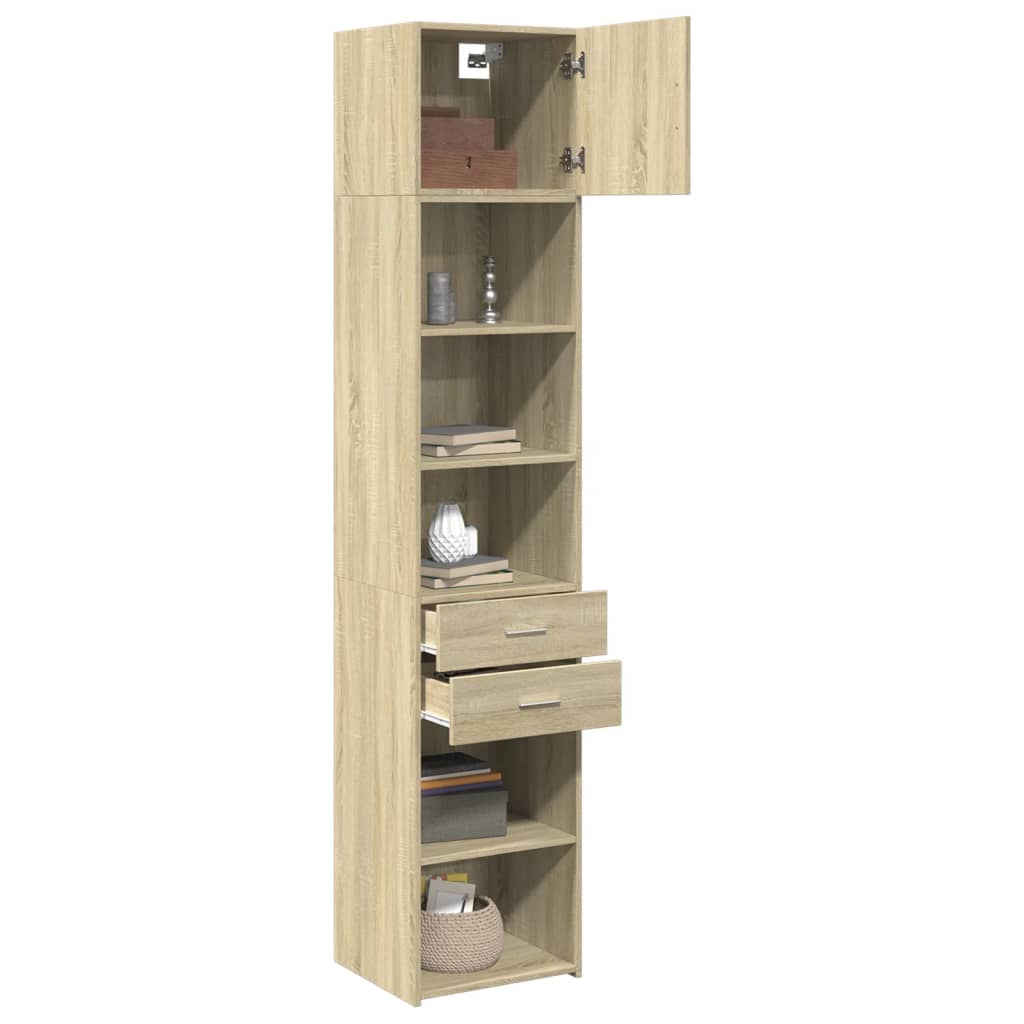 Armoire de rangement mince chêne sonoma 45x42,5x225 cm