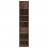 Armoire de rangement mince chêne marron 45x42,5x225 cm