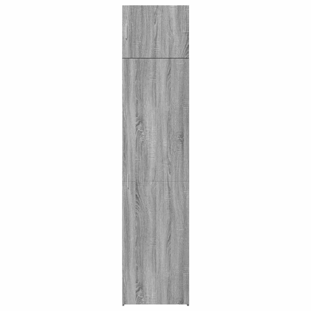 Armoire de rangement mince sonoma gris 50x42,5x225 cm