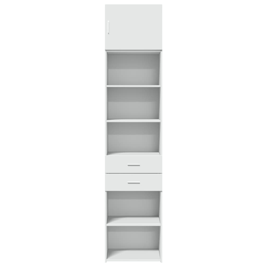 Armoire de rangement mince blanc 50x42,5x225 cm