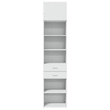 Armoire de rangement mince blanc 50x42,5x225 cm