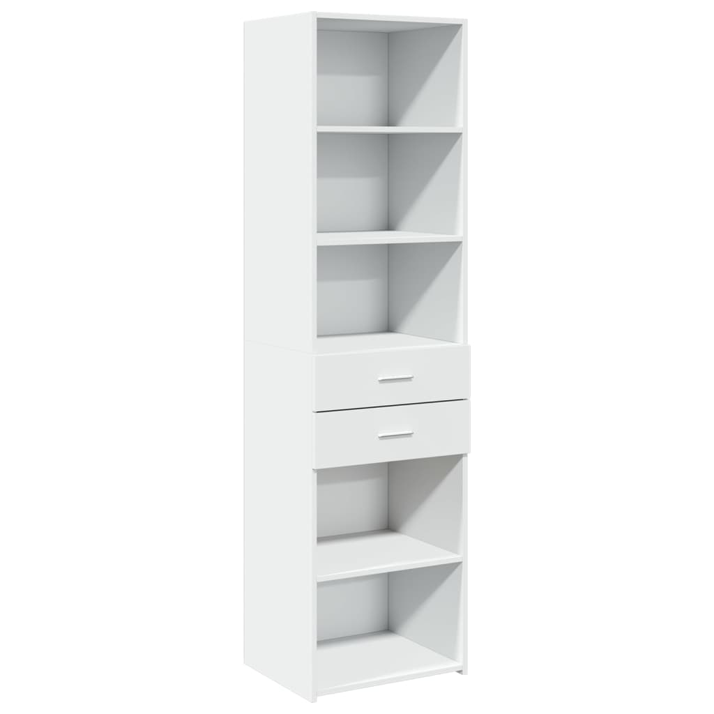 Armoire de rangement mince blanc 50x42,5x225 cm