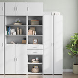 Armoire de rangement mince blanc 50x42,5x225 cm