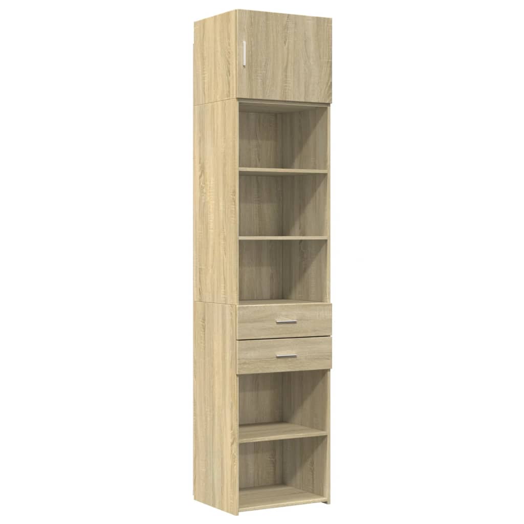 Armoire de rangement mince chêne sonoma 50x42,5x225 cm