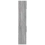 Armoire de rangement mince sonoma gris 50x42,5x225 cm