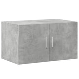 Armoire de rangement gris béton 70x42,5x225cm bois d'ingénierie