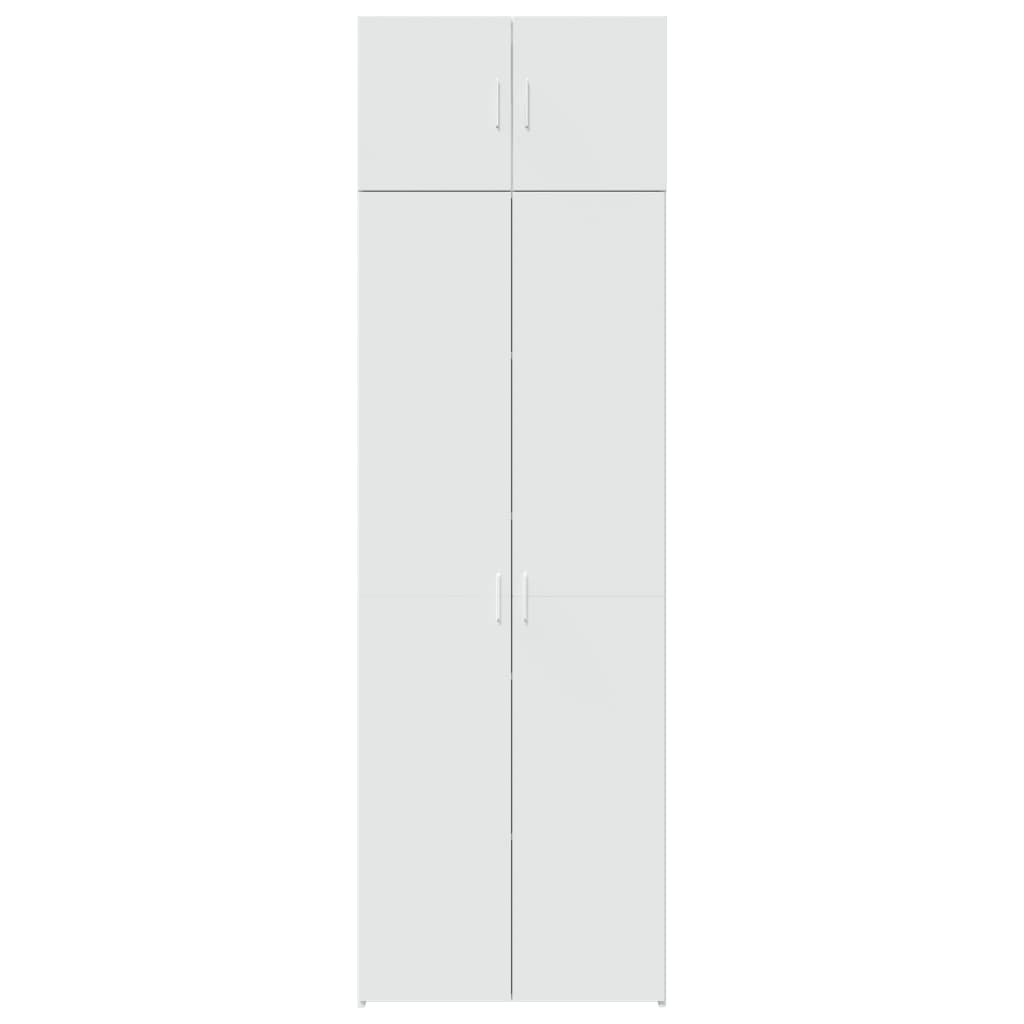 Armoire de rangement blanc 70x42,5x225 cm bois d'ingénierie