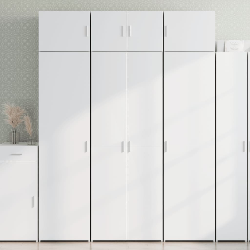 Armoire de rangement blanc 70x42,5x225 cm bois d'ingénierie