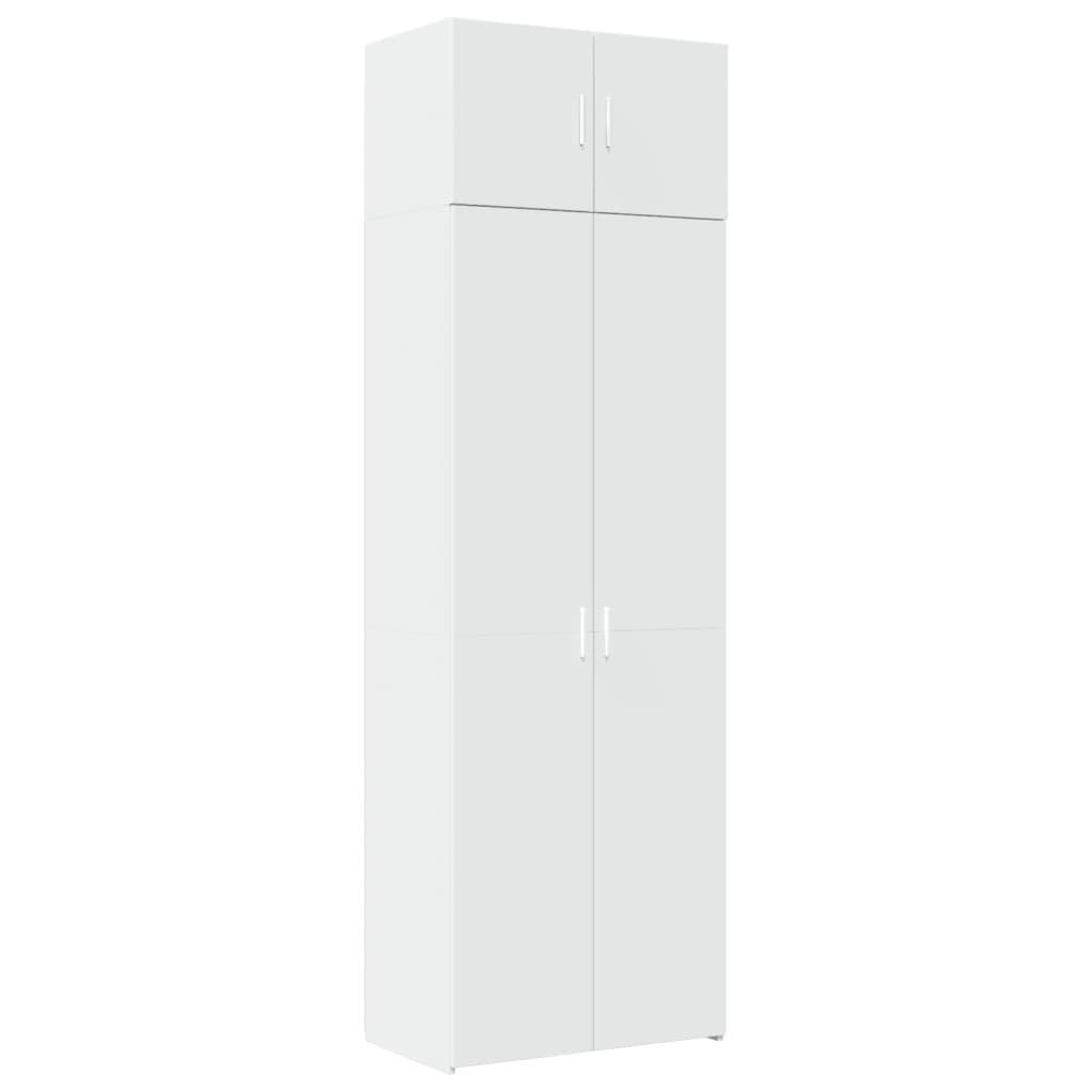 Armoire de rangement blanc 70x42,5x225 cm bois d'ingénierie