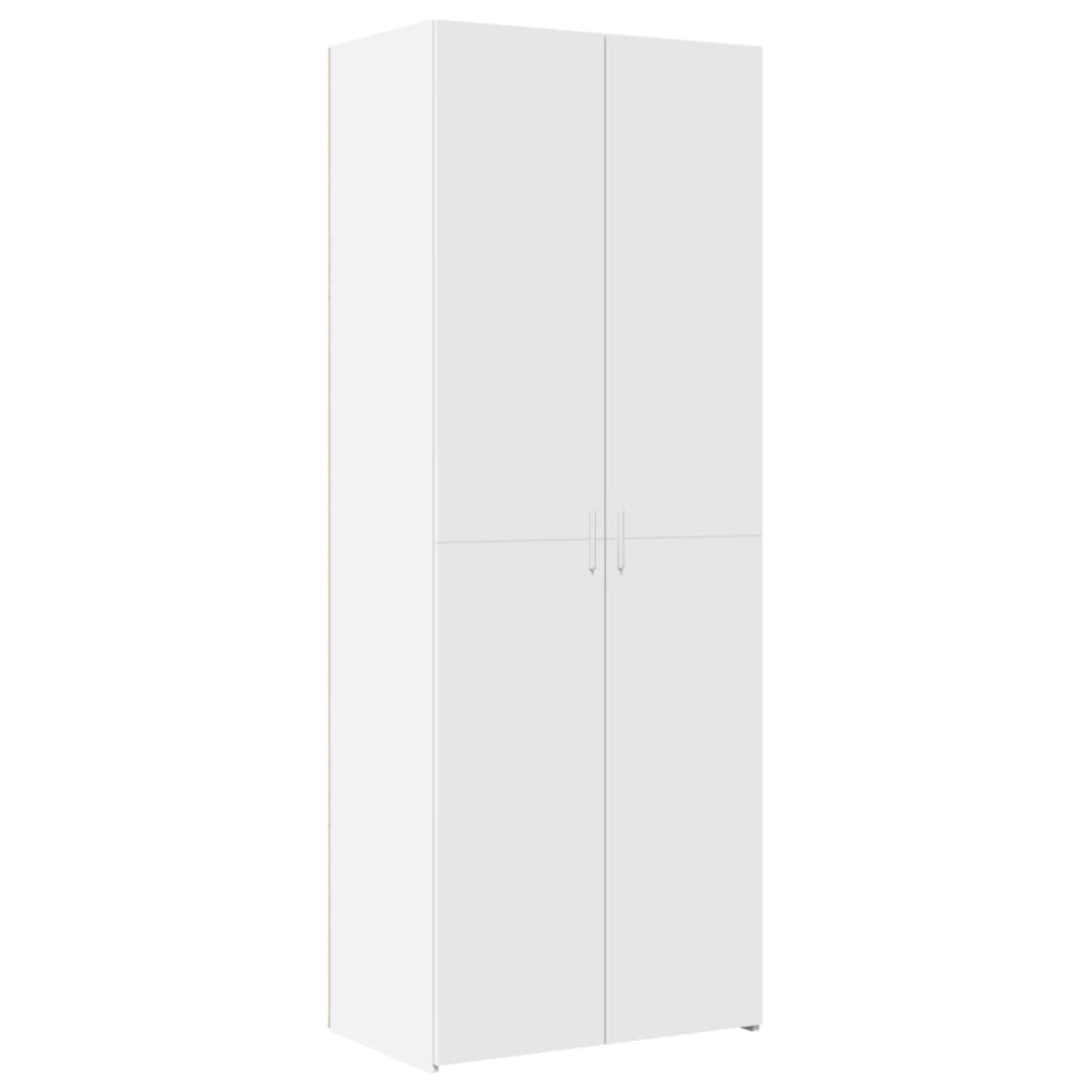 Armoire de rangement blanc 70x42,5x225 cm bois d'ingénierie