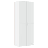 Armoire de rangement blanc 70x42,5x225 cm bois d'ingénierie