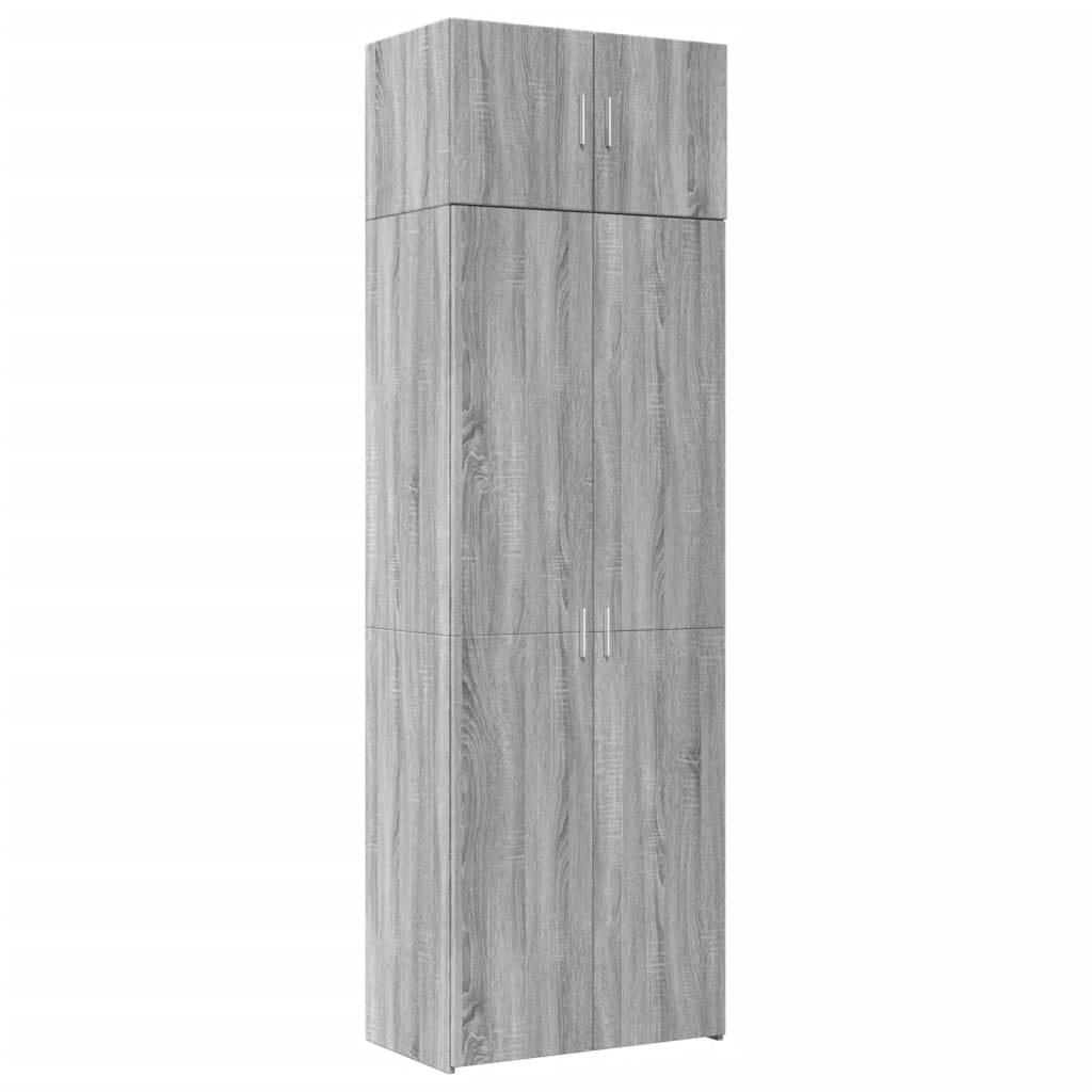 Armoire de rangement sonoma gris 70x42,5x225 cm