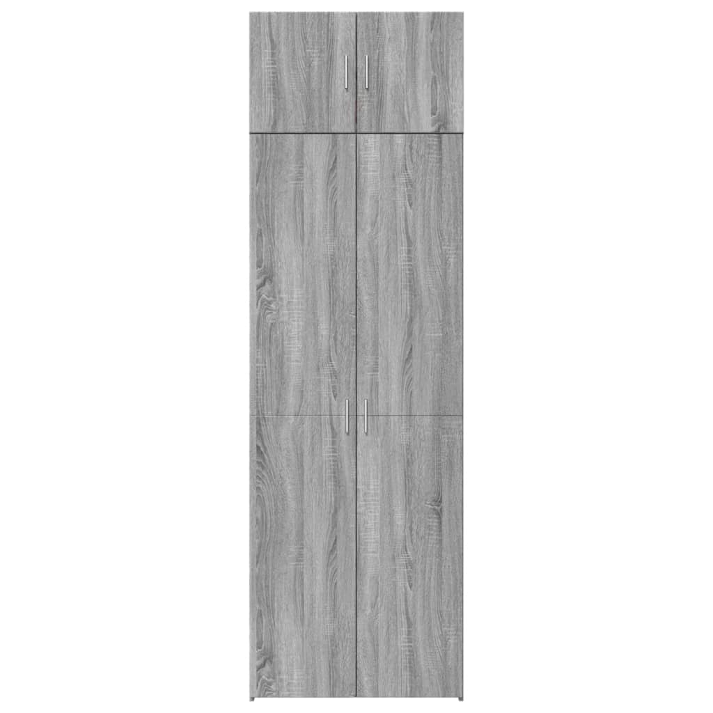 Armoire de rangement sonoma gris 70x42,5x225 cm