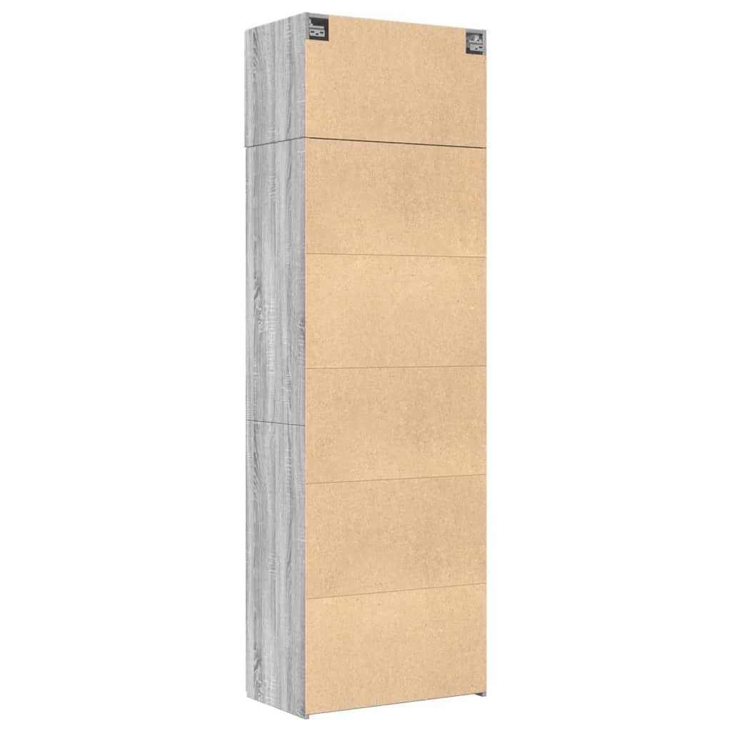 Armoire de rangement sonoma gris 70x42,5x225 cm