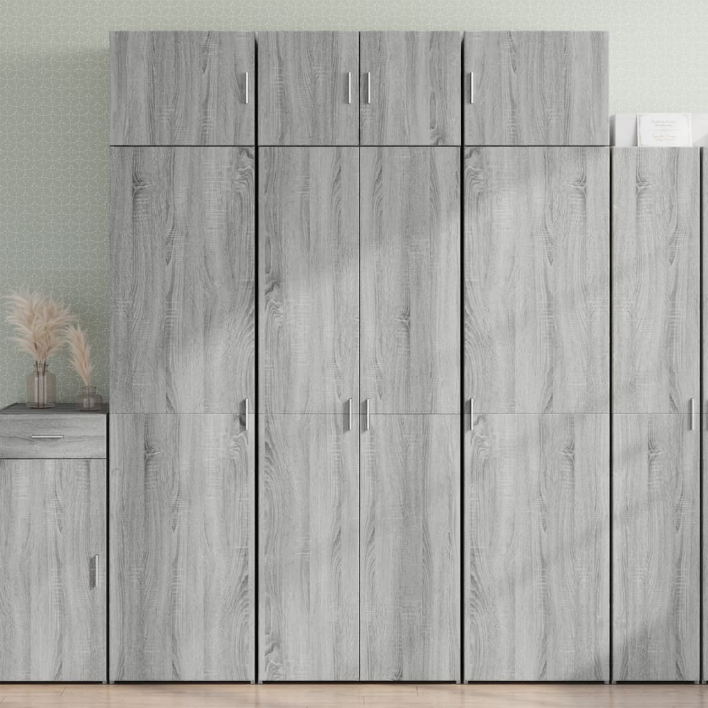 Armoire de rangement sonoma gris 70x42,5x225 cm