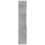 Armoire de rangement gris béton 80x42,5x225cm bois d'ingénierie