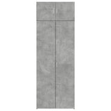 Armoire de rangement gris béton 80x42,5x225cm bois d'ingénierie