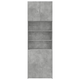 Concrete gray high sideboard 80x42.5x249 cm engineered wood