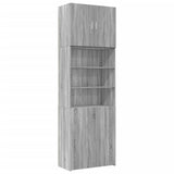 Buffet haut sonoma gris 80x42,5x249 cm bois d'ingénierie