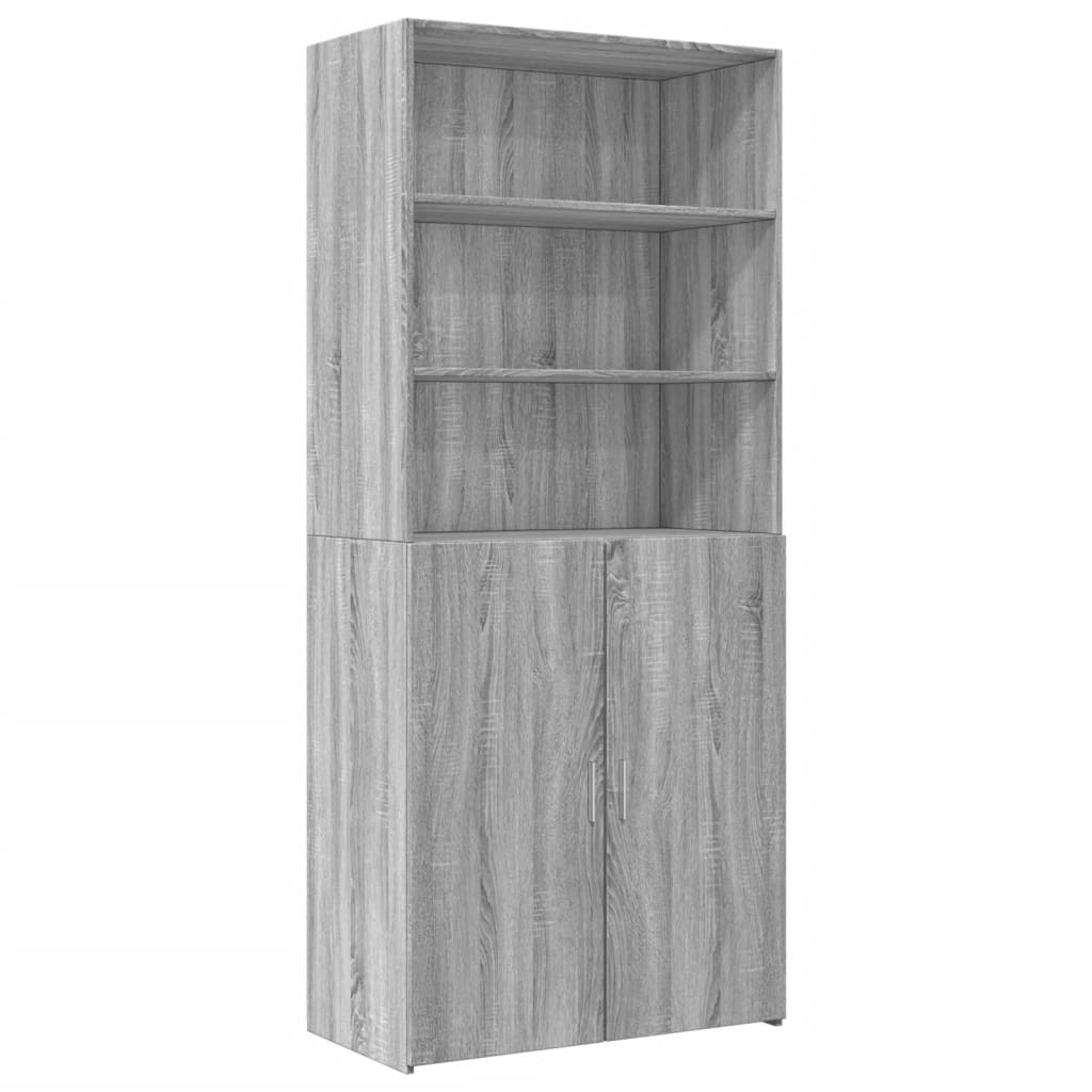 Buffet haut sonoma gris 80x42,5x249 cm bois d'ingénierie