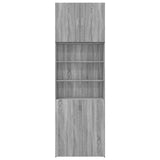 Buffet haut sonoma gris 80x42,5x249 cm bois d'ingénierie