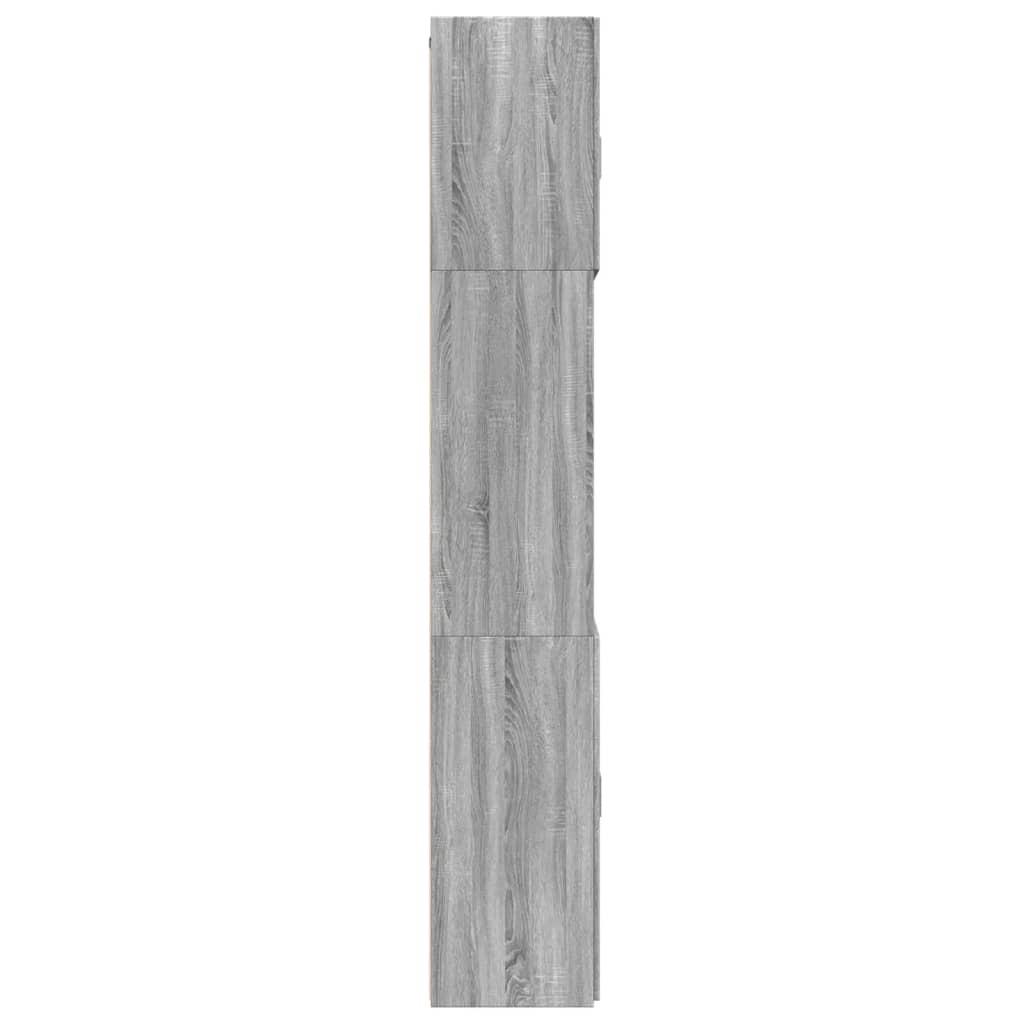 Buffet haut sonoma gris 80x42,5x249 cm bois d'ingénierie