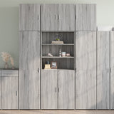 Buffet haut sonoma gris 80x42,5x249 cm bois d'ingénierie