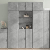 Concrete gray high sideboard 70x42.5x185 cm engineered wood