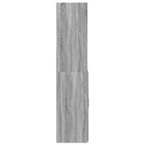 Buffet haut sonoma gris 80x42,5x185 cm bois d'ingénierie