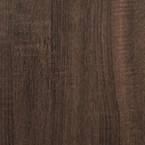 High sideboard brown oak 80x42.5x124 cm engineered wood