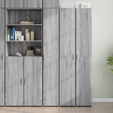 Sonoma graues hohes Sideboard 30x42,5x185 cm, Holzwerkstoff