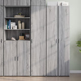 Buffet haut sonoma gris 40x42,5x185 cm bois d'ingénierie