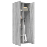 Buffet haut sonoma gris 70x42,5x185 cm bois d'ingénierie