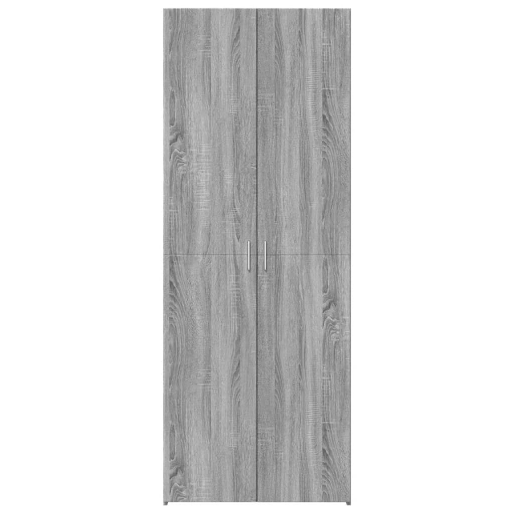 Buffet haut sonoma gris 70x42,5x185 cm bois d'ingénierie