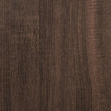 High sideboard brown oak 40x42.5x185 cm engineered wood