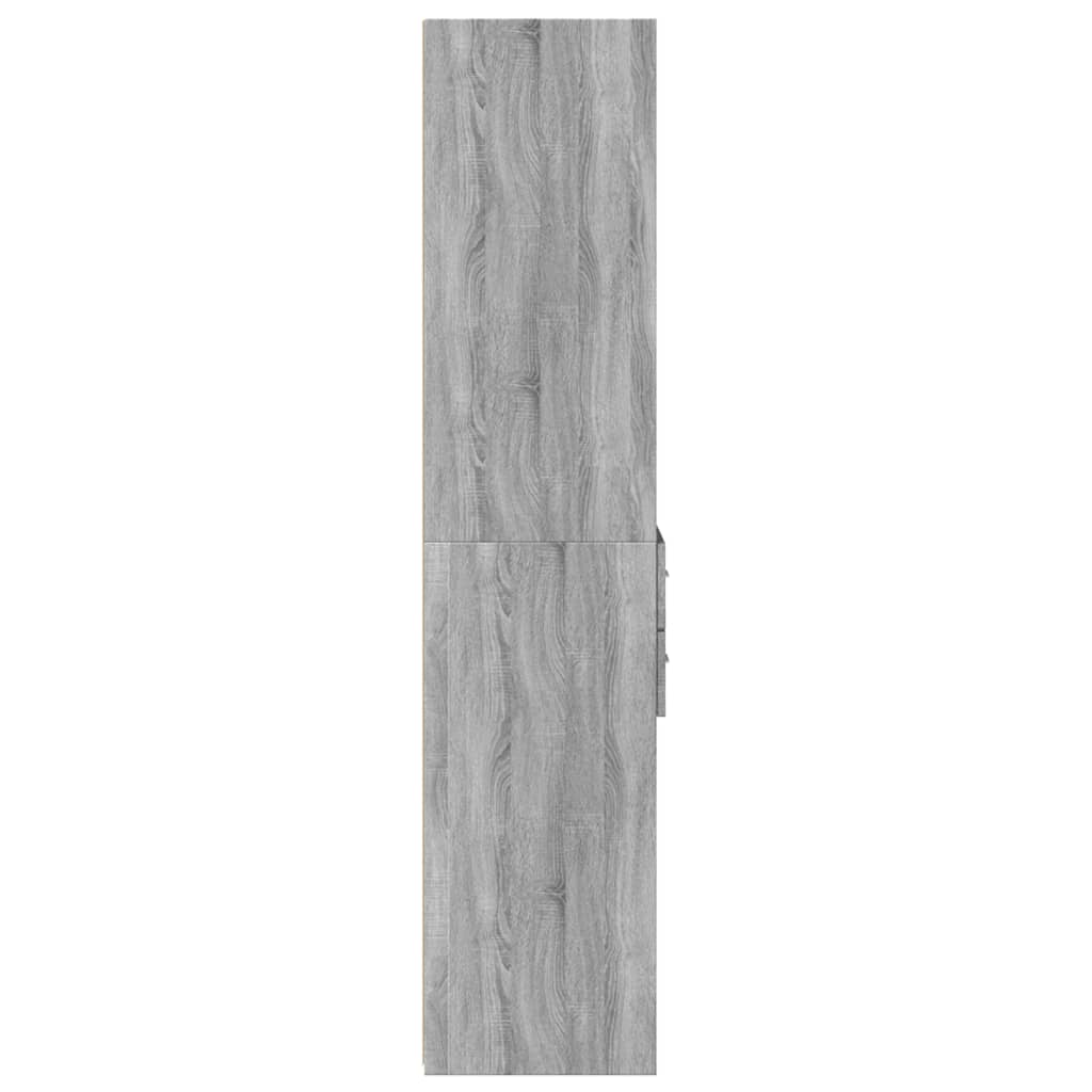 Buffet haut sonoma gris 45x42,5x185 cm bois d'ingénierie