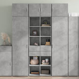 Concrete gray high sideboard 70x42.5x185 cm engineered wood